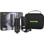 Shure SM4-K-KIT, SM4 MIC, BLACK, W/ SHOCK MOUNT, CASE