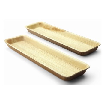 Sier Palm Schale rechteckig, 10 Stück, 330 x 90 x h25 mm