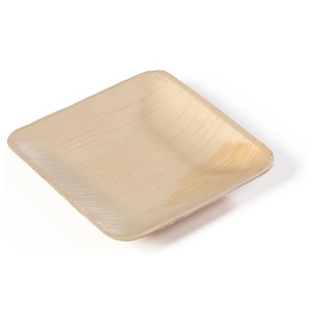 Sier Palm Teller viereckig, 20 Stück, 200 x 200 x h20 mm