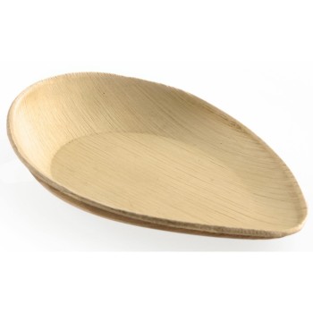 Sier Palm Teller oval point, 20 Stück, 170 x 108 x h25/12 mm