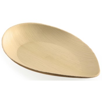 Sier Palm Teller oval point, 20 Stück, 200 x 127 x h25/14 mm