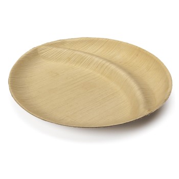 Sier Palm Teller rund 2-fach, 20 Stück, Ø230 x h20 mm