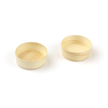 Sier Schälchen Holz rund 3cl. FSC, 50 Stück, ø50 x h20mm
