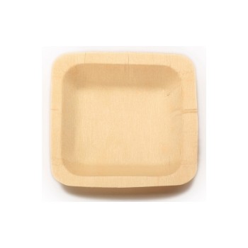 Sier Schale Holz viereckig FSC, 50 Stück, 140 x 140 mm