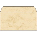 Sigel Enveloppe DP074 Marbre beige, 50 pièces