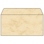 Sigel Enveloppe DP074 Marbre beige, 50 pièces