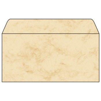 Sigel Enveloppe DP074 Marbre beige, 50 pièces