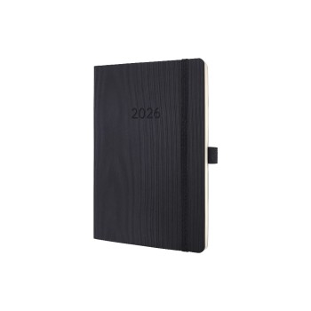 Sigel Conceptum Wochenagenda 2026, 1W/2S, 13.5x21x1.6 cm, black Sigel Conceptum Wochenagenda 2026, 1W/2S, 13.5x21x1.6 cm, black