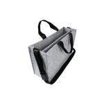 Sigel Desk Sharing Bag Classic L, hellgrau, Filz 100% aus RPET, 500x280x150 mm