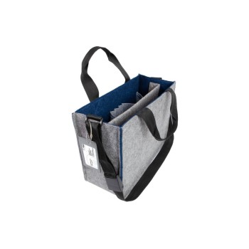 Sigel Desk Sharing Bag Bicolor M, grau/blau, Filz 100% aus RPET, 360x280x150 mm Sigel Desk Sharing Bag Bicolor M, grau/blau, Filz 100% aus RPET, 360x280x150 mm