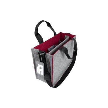 Sigel Desk Sharing Bag Bicolor M, grau/rot, Filz 100% aus RPET, 360x280x150 mm Sigel Desk Sharing Bag Bicolor M, grau/rot, Filz 100% aus RPET, 360x280x150 mm