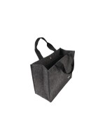 Sigel Desk Sharing Bag Basic M, dunkelgrau, Filz 100% aus RPET, 360x280x150 mm
