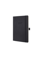 Sigel Agenda hebdomadaire Conceptum 2027 1W/2S, 13.5 x 21, noir