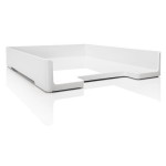 Eyestyle Briefablage A4 blanc, High-Gloss ABS-Kunststoff