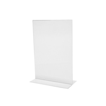 Sigel Tischaufsteller A4, gerade, aus glasklarem, hochwertigem Acryl-Material