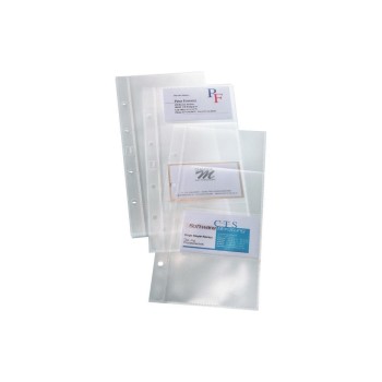 Hüllen for Visitenkarten-Ringbücher, einreihig, 10 Stück, for 80 Karten 90x58 Hüllen for Visitenkarten-Ringbücher, einreihig, 10 Stück, for 80 Karten 90x58
