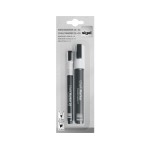 Sigel Kreidemarker 20+50 schwarz 2erPack, Rundspitze 1-2mm und Keilspitze 1-5mm