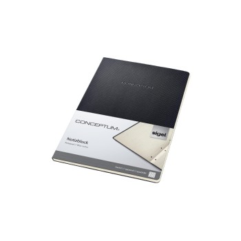 Sigel Bloc-notes A4 120 feuilles, quadrillées, noir Sigel Bloc-notes A4 120 feuilles, quadrillées, noir