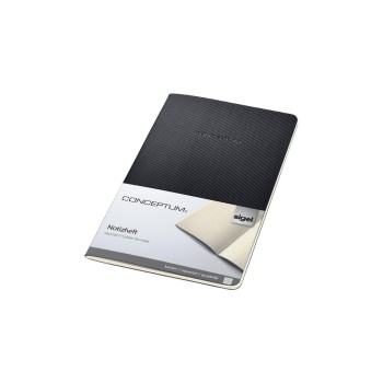 Sigel Conceptum Notizheft Softcover A5, 64 Blatt kariert, schwarz Sigel Conceptum Notizheft Softcover A5, 64 Blatt kariert, schwarz