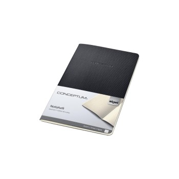 Sigel Conceptum Notizheft Softcover A5, 64 Blatt liniert, schwarz Sigel Conceptum Notizheft Softcover A5, 64 Blatt liniert, schwarz