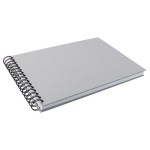 Kunst + Papier Spiral-Skizzenbuch, grau, 110 Seiten, A4 quer, 130gm