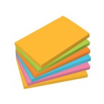 Sigel Haftnotizen 75x12mm, 6 Blocks à 100Bl, yellow, grün, orange, blue, pink