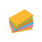 Sigel Haftnotizen 75x12mm, 6 Blocks à 100Bl, yellow, grün, orange, blue, pink