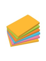 Sigel Haftnotizen 75x12mm, 6 Blocks à 100Bl, yellow, grün, orange, blue, pink