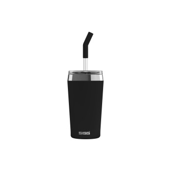 SIGG Thermobecher Helia, 0.45L, Edelstahl, Halm, Black