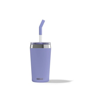 SIGG Thermobecher Helia, 0.45L, Edelstahl, Halm, Blue