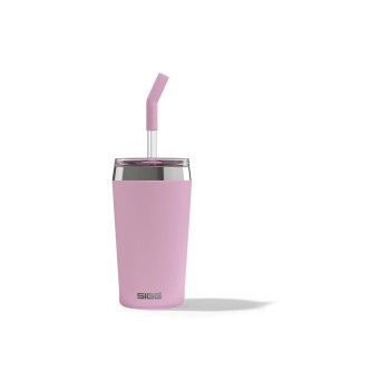SIGG Thermobecher Helia, 0.45L, Edelstahl, Halm, Berry