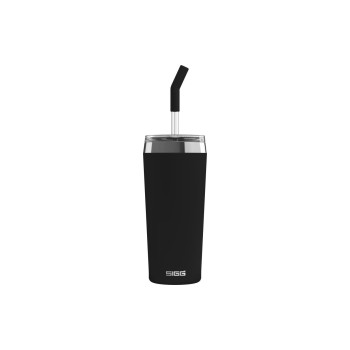 SIGG Thermobecher Helia, 0.6L, Edelstahl, Halm, Black