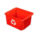 Sigma Home Seau de recyclage Nesta 32 l, Rouge