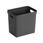 Sigma Home Boîte de rangement 25 l Noir