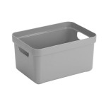 Sigma Home Boîte de rangement 13 l Gris clair