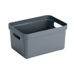 Sigma Home Boîte de rangement 13 l Bleu/Gris