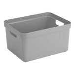 Sigma Home Boîte de rangement 32 l Gris clair