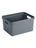 Sigma Home Boîte de rangement 32 l Bleu/Gris