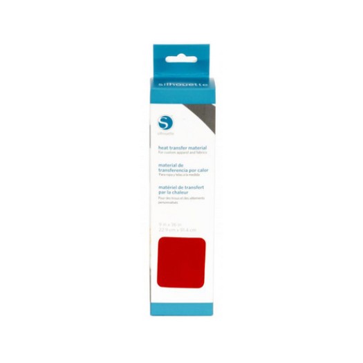 Silhouette Aufbügelfolie beflockt, rouge , 1 Rolle, 23 cm x 90 cm