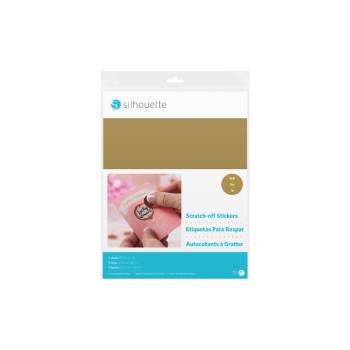 Silhouette Aufkratz Papiersticker gold, 5 Stück, 21.5 x 28 cm Silhouette Aufkratz Papiersticker gold, 5 Stück, 21.5 x 28 cm