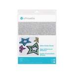 Silhouette Papier autocollant Glitter argent