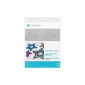 Silhouette Stickerpapier Glitter, 8 Stück, 21.5 x 28 cm Silhouette Stickerpapier Glitter, 8 Stück, 21.5 x 28 cm