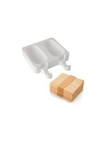 Silikomart Eisform Classic, 2 Mulden samt Holzstäbchen and Rezept