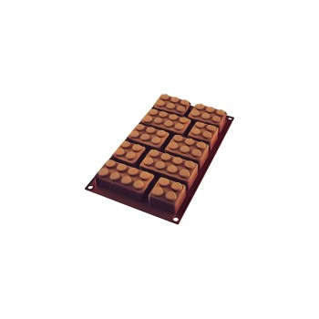 Silikomart Moule pour chocolat cubes en bois