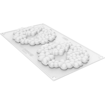 Silikomart Form Floral mittel, 2 Mulden, 2x80 ml