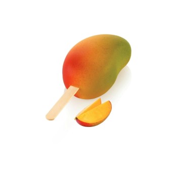 Silikomart Silikonform für Eis - Mango Set, 2 Formen a je 6 Mulden ink. Holzstäbchen