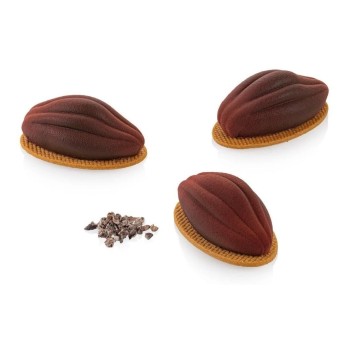 Silikomart Silikonbackform Cacao 30, with Ausstecher Silikomart Silikonbackform Cacao 30, with Ausstecher