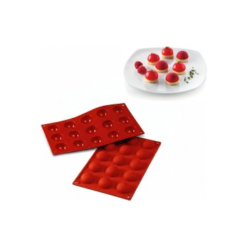 Silikomart Silikonbackform Halbkugel, Durchmesser Kugeln 4cm, H: 2cm