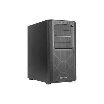 SilverStone Tower SST-SED1-B black , o. NT, ATX, Stahl, Kunststoff