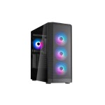 SilverStone Tower SST-FA514X-BG, black , 1x USB Type-C, 2x USB Type-A